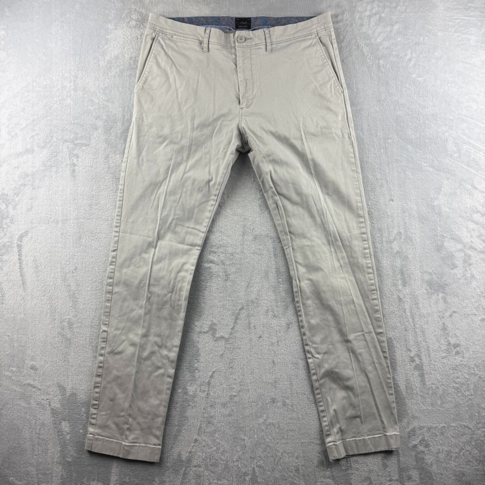 J Crew Pants Mens 32x32 Beige 484 Slim Twill Chinos Stretch Khaki